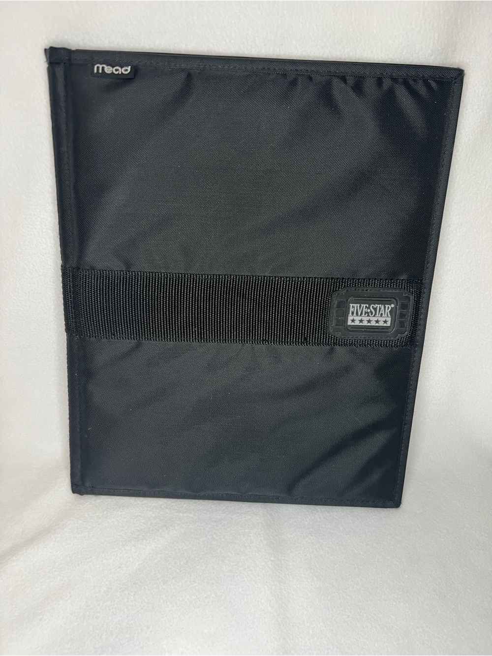 Vintage 90s Mead Five Star Black Zipper Binder First Gear Trapper